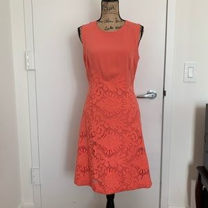 Reiss dress in coral size 6